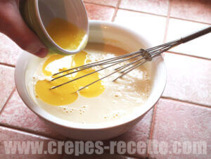 Recette de Pâte à crêpes - Pâte à crêpes à l'eau - Étape 4