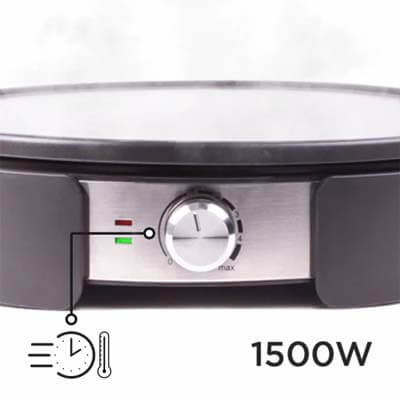 Crepes-recette.com - Crêpière électrique Duronic PM152 - Thermostat avec variateur de puissance